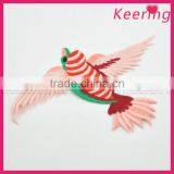 New Design Hot Sale Bird Embroidery Patch Fabric Craft WEF-107 thumbnail-3