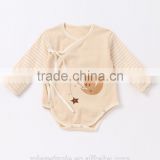 Top quality soft newborn baby unisex romper 100% cotton infant baby long sleeve romper