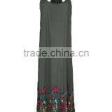 Vintage Pakistani Women Embroidered Maxi Dress Design Salwar Kameez Hsd2204 thumbnail-5