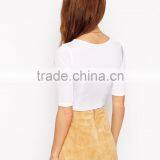 Latest Arrival Glamorous Petite Wrap Front Crop Top With Breathable Fabric thumbnail-3