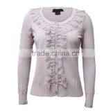 Vintage Wholesale Women Cardigan With Beaded Ruffles thumbnail-1