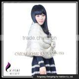 CX-B-M-24H Wholesale In Stock Fashion Mink Fur Shawl, Cashmere Shawl thumbnail-3