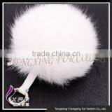 CX-A-63 Cute Promotional Fox Fur Pompon Keychain thumbnail-2