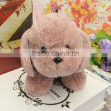 CX-R-53 Dog Shape Fashion Cheap Fancy Genuine Sheep Fur Tail Key Chain thumbnail-6