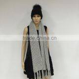Women Winter Heavy Knit Long Scarf thumbnail-1