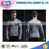 Hot Sale Half Zip Men Dry Fit Long Sleeve Polyester Spandex Shirt thumbnail-3