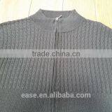 Men Melange Yarn Cardigan Zipper up Long Sleeve Sweater thumbnail-3