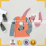 Wholesale autumn design boutique childrens clothing 100% cotton baby longsleeve top