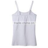 High Quality Various Color Cotton/spandex Spaghetti Strap Women White Tank Top thumbnail-1