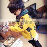 1100% Cotton Kids Boys Print Stars Winter Hoodies and Two Sides Zip up Hoodies thumbnail-5