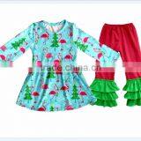 2017 Flamingo Christmas Clothes Autumn Outfit Beautiful Children Clothes Online Yiwu Children Clothes thumbnail-1