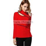 New Fashion Woman Style Lace Blouse Long Sleeve Office Wear Blouse Ladies 2017 thumbnail-2