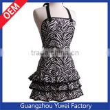 High quality fashion designs various styles customized kitchen apron for option