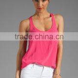 Women's 100% Rayon Pocket Shirting Tank thumbnail-1