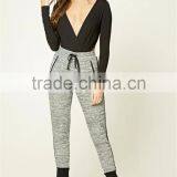 New Design High Quality Custom Spring Fashion Plain Dyed Narrow Bottom Pants thumbnail-2