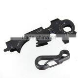 2017 New Arrival 8-in-1 Keychain Gadget Utility Key Ring EDC Multi-function Pocket Tool Survival Hot Sale thumbnail-1