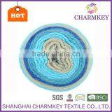 Charmkey 2017 Recycled Freshing Colors Cake Yarn New Hair Wool Acrylic Yarn Crochet Fancy Yarn Wonderfully Versatile thumbnail-2