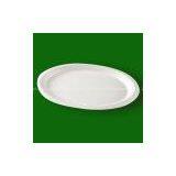 Oval Paper Plate,disposable Sugarcane Pulp,Eco-friendly thumbnail-1
