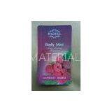 Laser Rainbow Cosmetic Body Mist Labels Sheets For High Grade Decoration