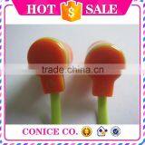 2015 Wholesale Silicone Plastic Plug in Ear Earbuds Stereo Handsfree Wired Microphone Earphones thumbnail-6