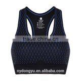 Black Blue Jogging Training Workout Yoga Bra/shegz Show Breathable Fitness Athletic Workout Sports Yoga Bra Top