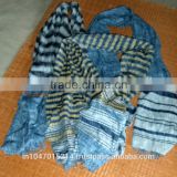 Hand woven cotton tie & dye scarf