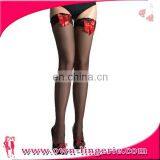 Black Invisible Fishnet Sexy Women Transparent Thin Lace Fishnet Black Socks thumbnail-2