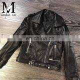Italian Soft Jacket Genuine Lambskin Leather Slim Leather Jacket Woman Color thumbnail-5