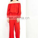 2015 New Comes Hot Sale Trendy off Shoulder Long Sleeve Woomen Jumpsuit thumbnail-5