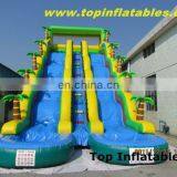 Giant Inflatable Water Slide Inflatable Big Double Line Water Slide With Pool