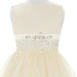 Grace Karin Full-Length Sleeveless Ivory Voile Satin Long Flower Girl Dress Baby Girl Summer Dress CL4491-2 thumbnail-4