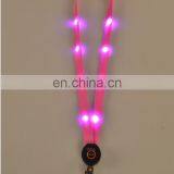 Top Quality Fluorescent Color Led With Clip Nice Glitter Lanyard thumbnail-5