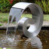 Stainless Steel Garden Water Spillway Fountain Indoor Swimming Pool Waterfall thumbnail-1