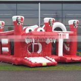 Inflatables KFC Crocodile Bounce House Slide Combo Blow Up Kids Jumping Houses With Slide thumbnail-2