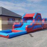 Inflatable Obstacle Course Water Slide For Kids Outdoor Bounce House Bouncy Obstacle Slide With Pool thumbnail-2