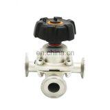 SS316 Sanitary Zero Dead Leg T Type Diaphragm Valve for Pharmaceutics thumbnail-3