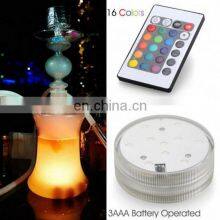 2021 Remote Control LED Lighting Base Event Party Decorative Multi Color Led Light Base Flower Pots Crystal LED Base Light thumbnail-5
