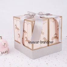 High-grade Wedding Gift Box Wedding Candy Packaging Double Door Gift Box With Hand Gift thumbnail-2