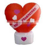 Giant inflatable heart shape moduel for the Valentine's day decoration