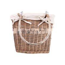 K&B Convenient Small Hanging Storage Basket Multifunction Hanging Rattan Basket thumbnail-4