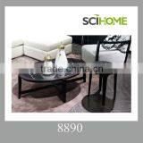 Wood Luxurious Coffee Table With Marble Top