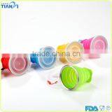 Promotional Travel Food Grade Silicone Foldable Cup thumbnail-3
