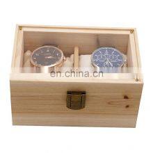 Unique Luxury OEM Factory Watch Box With Custom Logo Small Gift Display Box 1 Slot 2 Natural Wood Watch Box, thumbnail-2