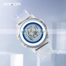 Sanda 2100 Cool Electronic Watches for Ladies Men LED Luminous Waterproof Functional Sport Digital Watch thumbnail-4