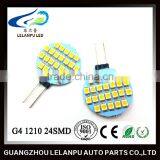 Auto Led Bulb Light G4 1210 24SMD Warm Led AC/DC12V G4 Led Car Accessories Light thumbnail-1