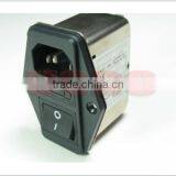 Durable 115/250VAC IEC320 Active Power Fused Emi Filter With Switch thumbnail-2