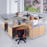 aluminum partition office cubicle workstations design for 4 people