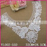 13.33"*11.02"China Manufacture Garnmens Accessories,Fshion New Design DIY Creamy White U Shape Water Soluble Nylon lace collar