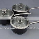 LFGB FDA 6pcs Set Colorful Coating Cookware 304 18/8 202 High-temperature/ceramic
