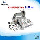 Factory Price 6090 Cnc Wood Engraving Machine Cnc Router Aluminum With 1.5kw Spindle for Full Assembled